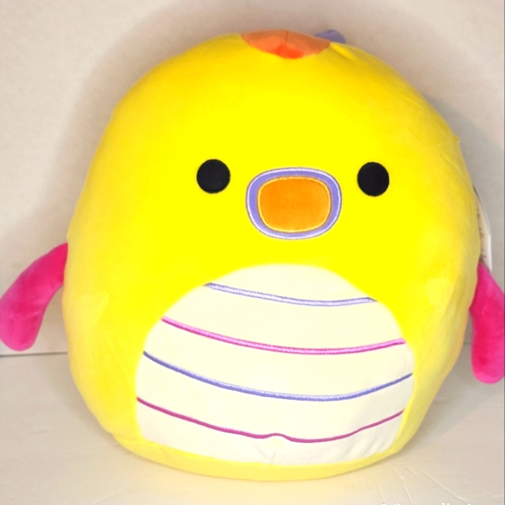 WON IN LIVE CLAW MACHINE LEIF 🐠 Colorful Yellow Sea Dragon Squishmallow ☆》NWT《☆